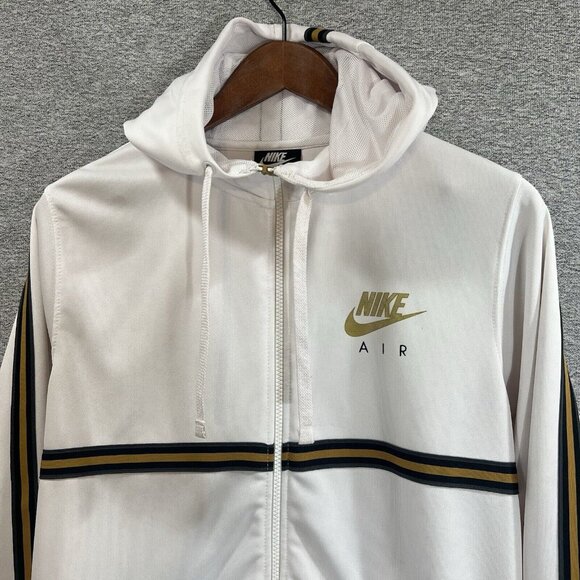 Nike Air Track Jacket Men's Size Small White & Gold - Picture 3 of 13